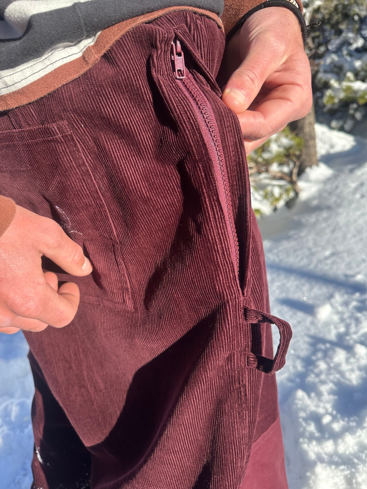 Maroon Corduroy Pants