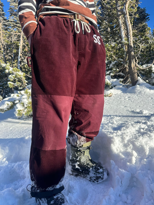 Maroon Corduroy Pants