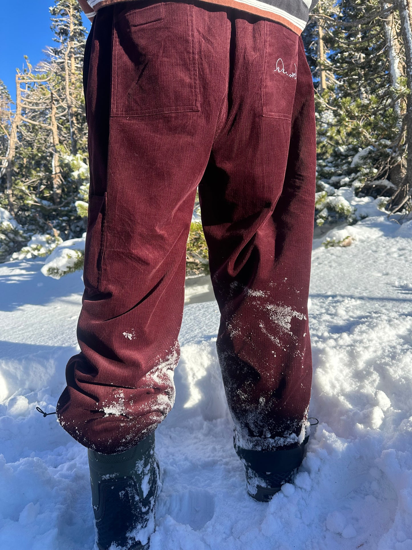 Maroon Corduroy Pants