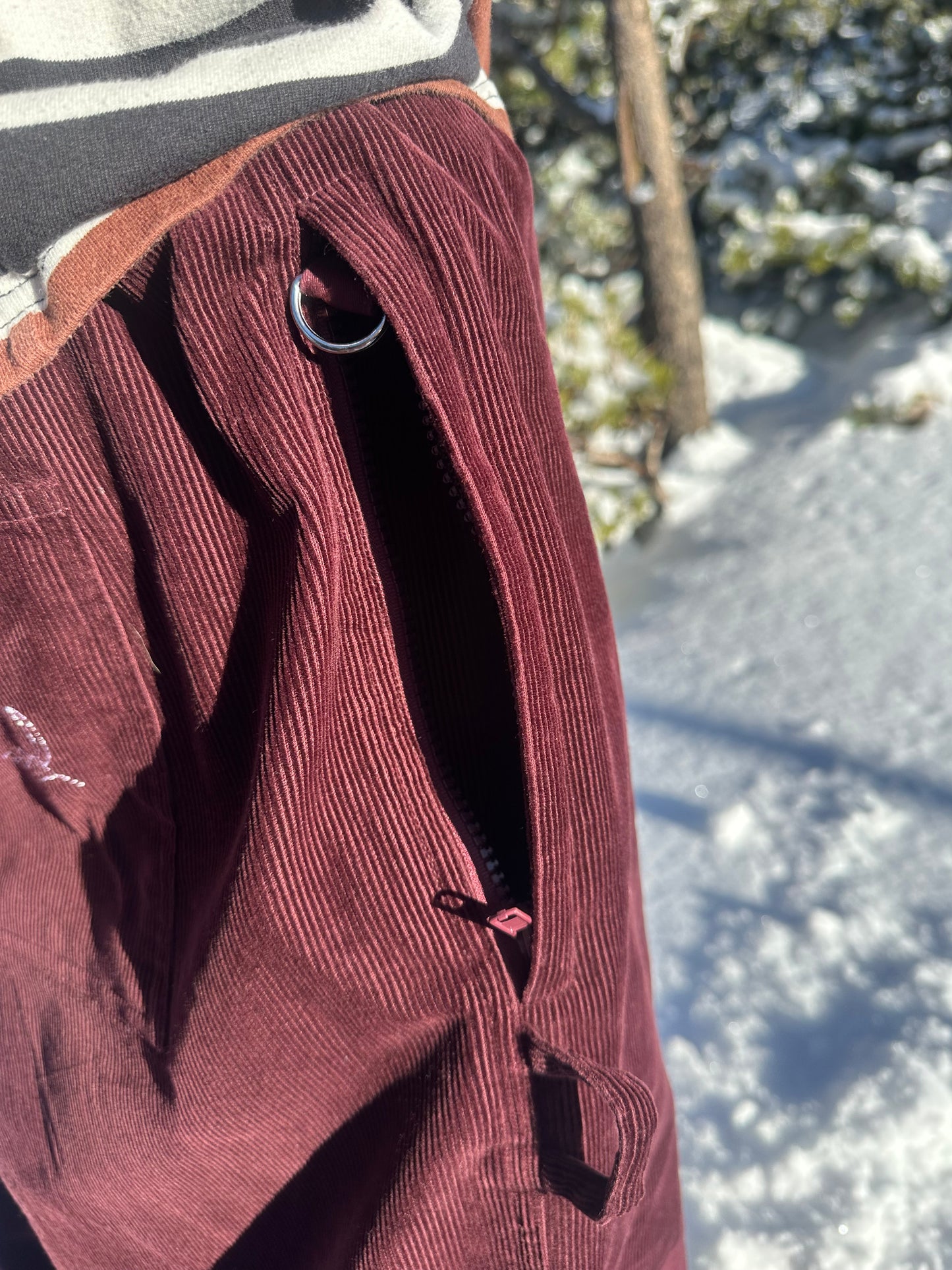 Maroon Corduroy Pants